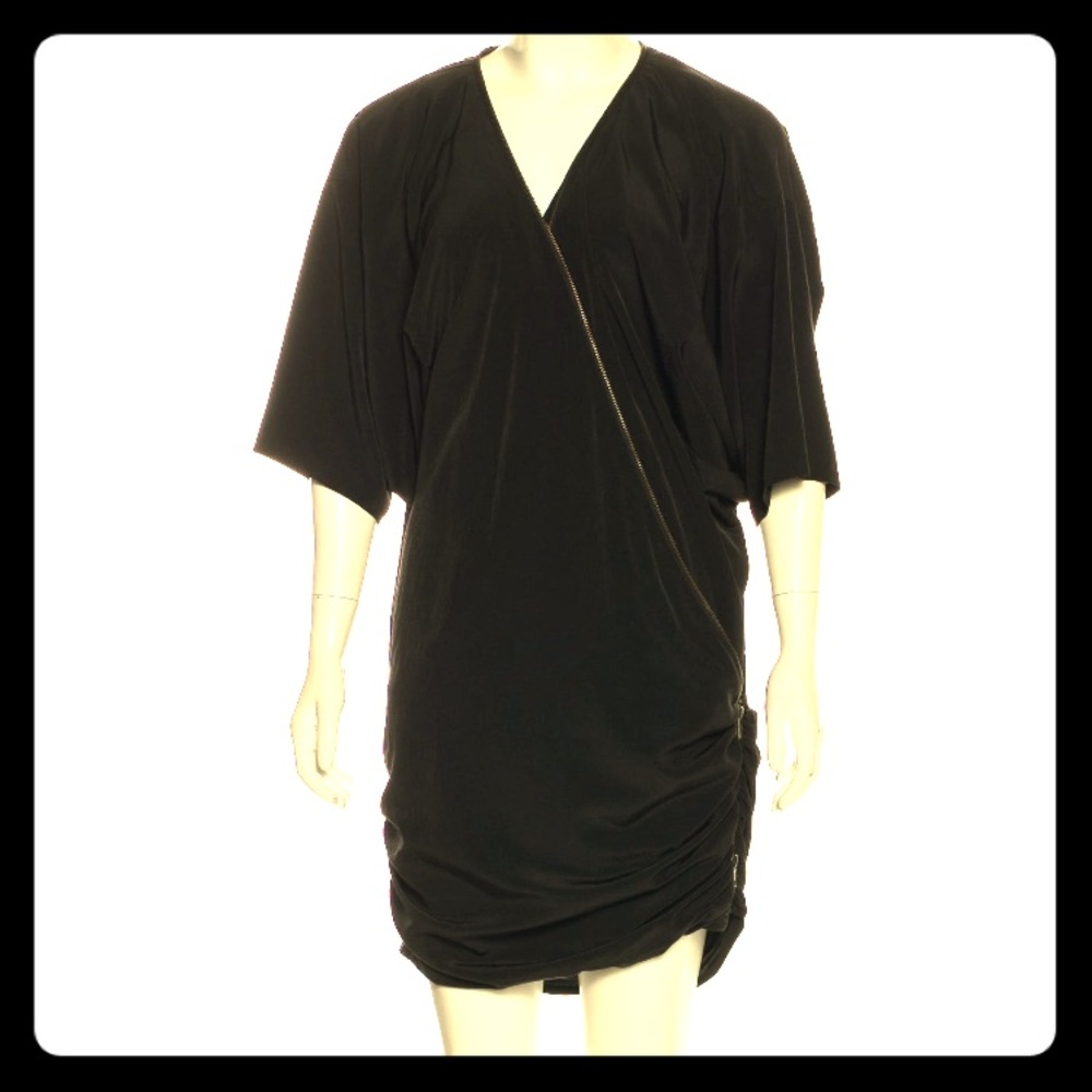Elizabeth and James black zipper dress